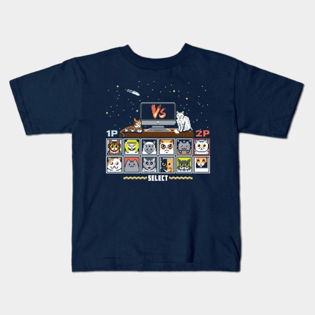 Internet Cat Fight Kids T-Shirt by thom2maro